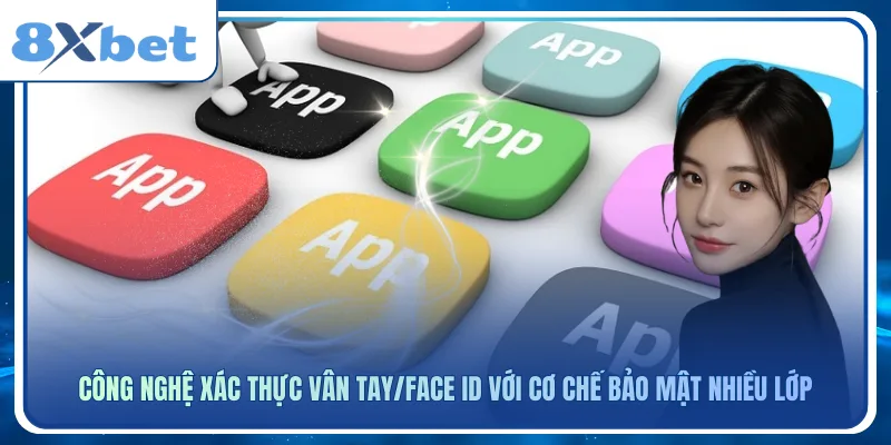 Công nghệ xác thực vân tay/Face ID với cơ chế bảo mật nhiều lớp